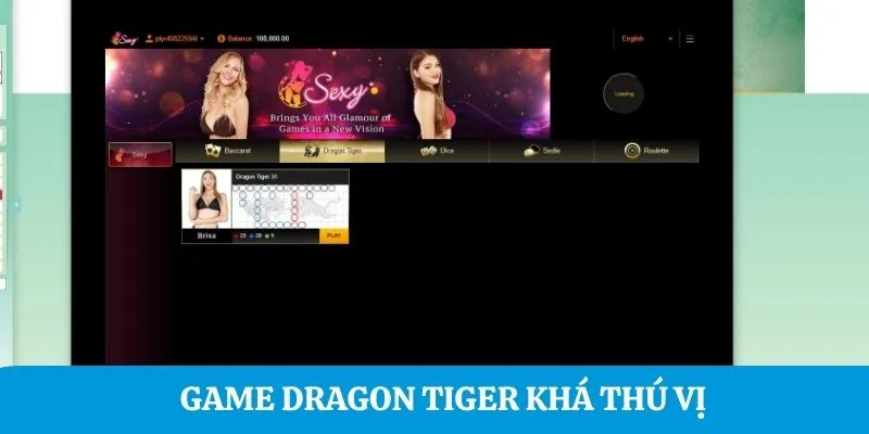 Game dragon tiger khá thú vị